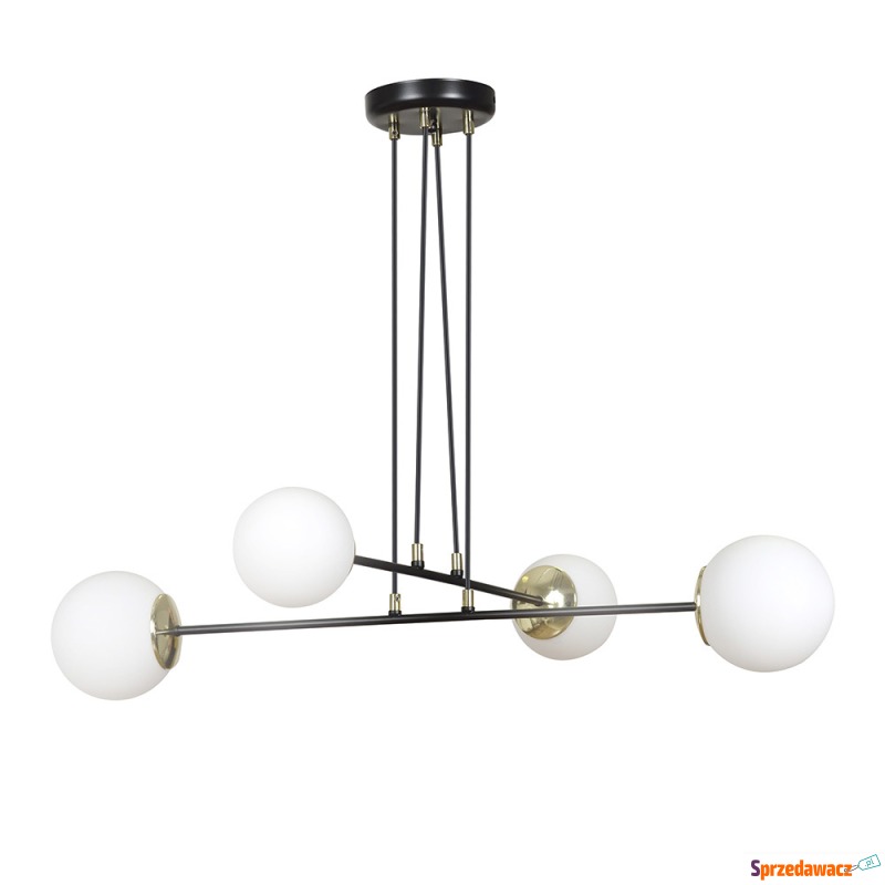 SELSEY Lampa wisząca Rivarolo czarna x4 - Genesis - Lampy wiszące, żyrandole - Bielsko-Biała