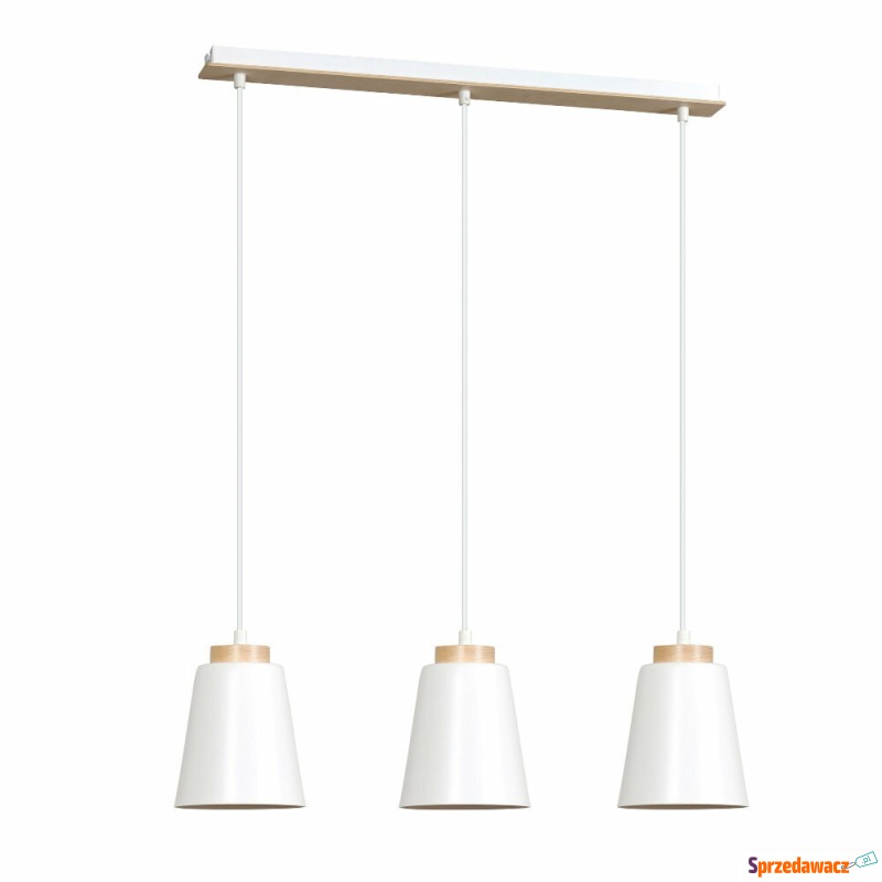 SELSEY Lampa wisząca Montieri biała x3 - Genesis - Lampy wiszące, żyrandole - Kielce