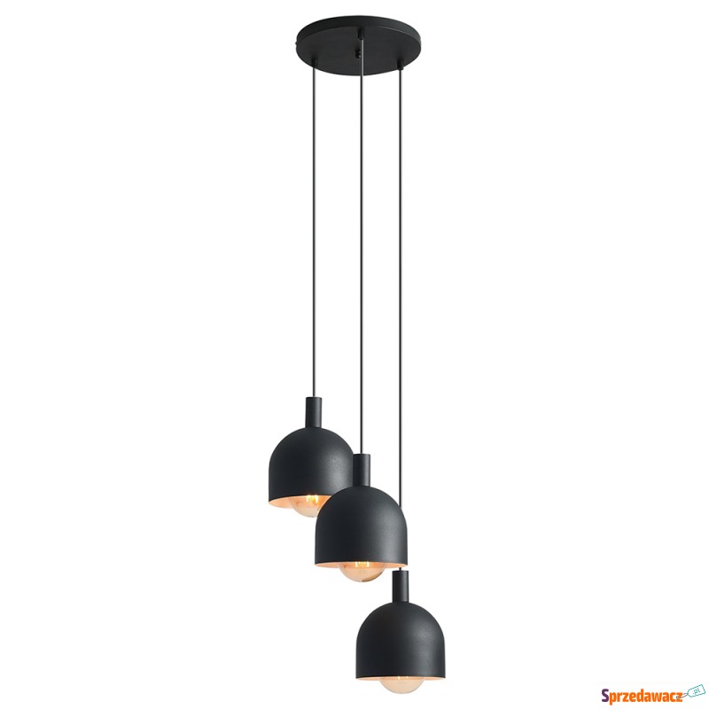 SELSEY Lampa wisząca Fiene x3 czarna - Genesis - Lampy wiszące, żyrandole - Nowa Ruda
