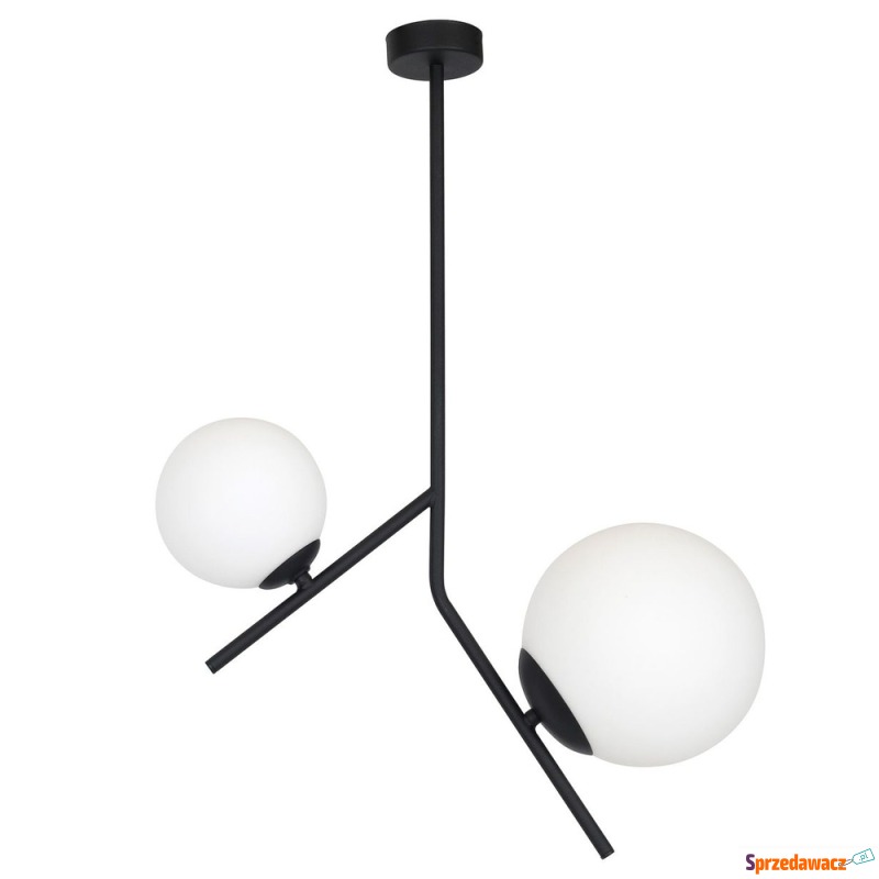 SELSEY Lampa wisząca Pipeally x2 czarna - Genesis - Lampy wiszące, żyrandole - Bieruń