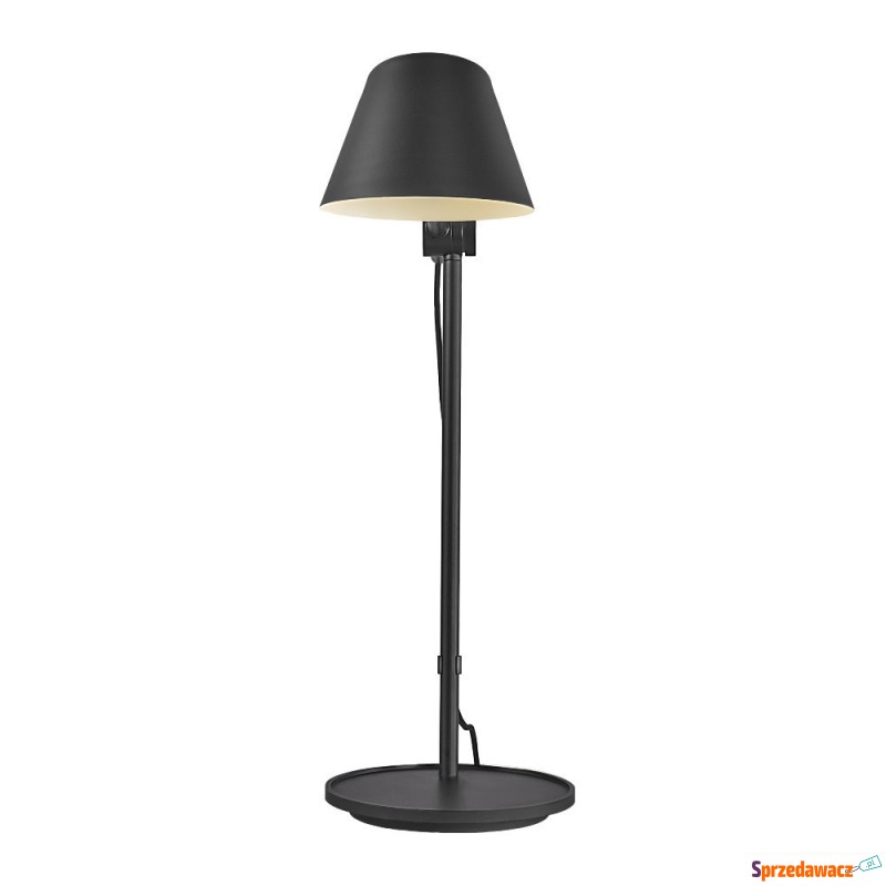 SELSEY Lampka na biurko Stay Long czarna z re... - Lampy stołowe - Gdańsk