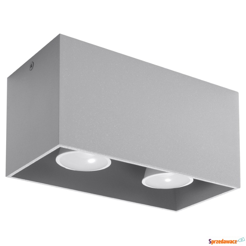SELSEY Plafon Quad Maxi szary -...