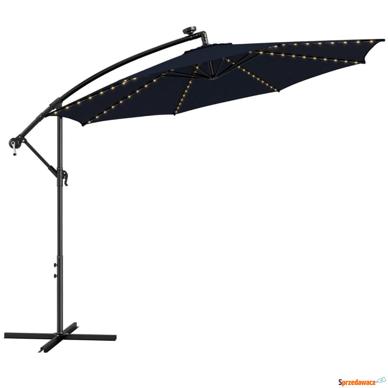 Parasol ogrodowy z solarnymi d...