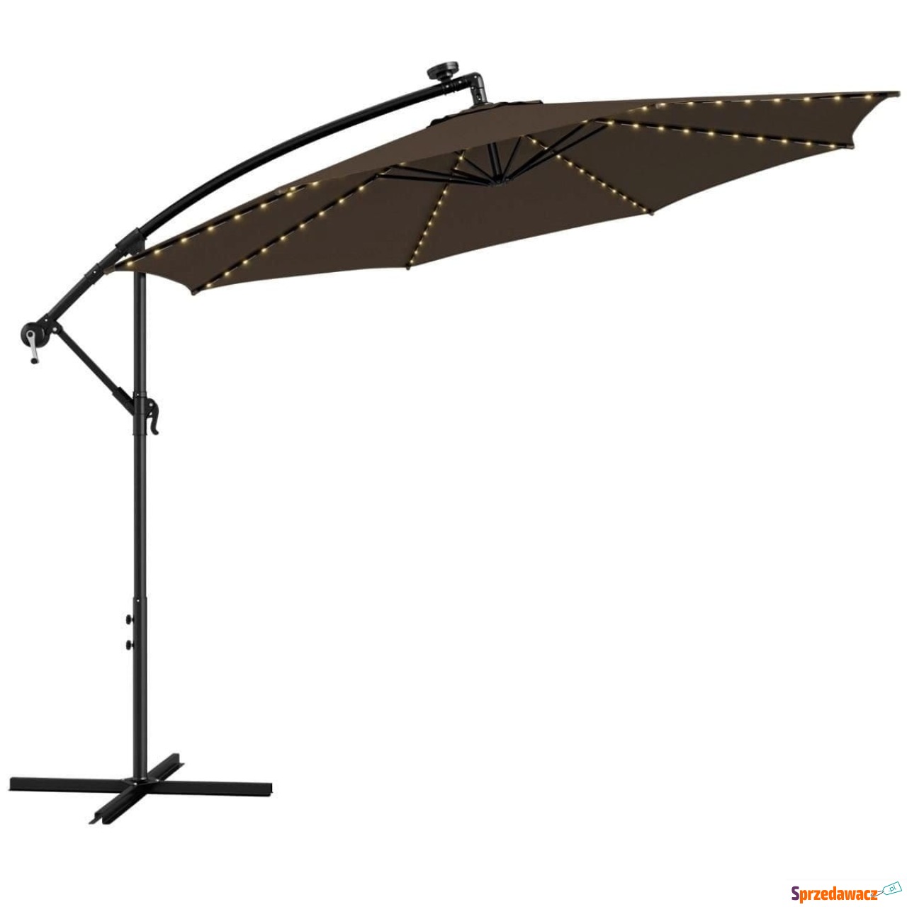 Parasol ogrodowy z solarnymi d...