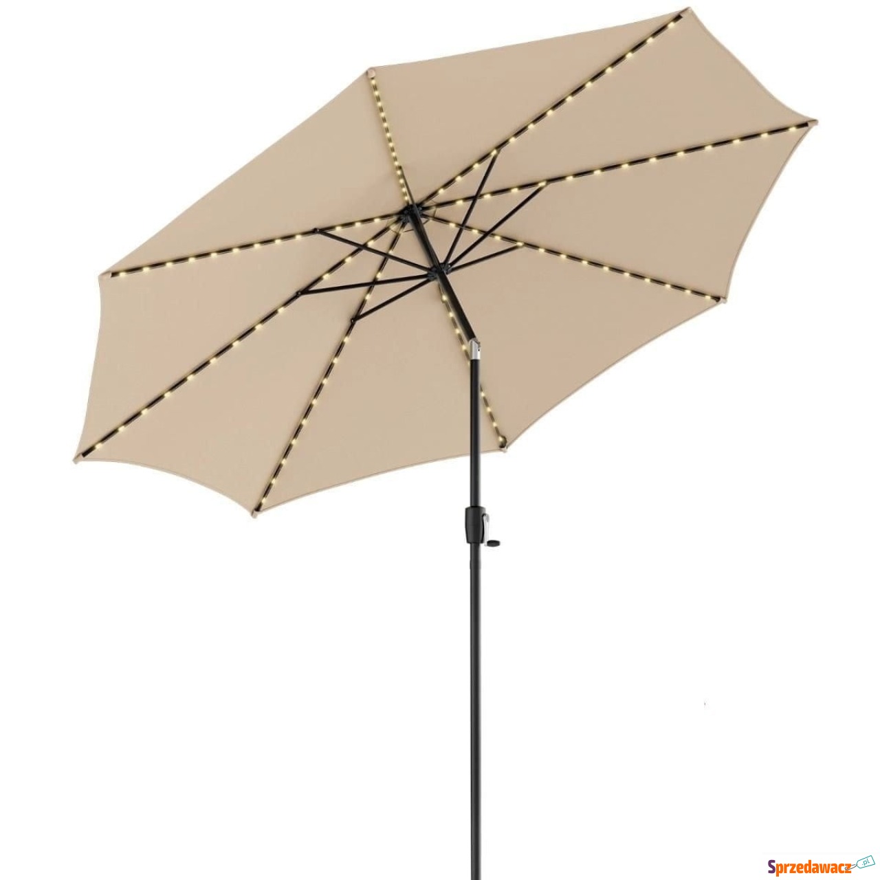 Parasol ogrodowy z solarnymi d...