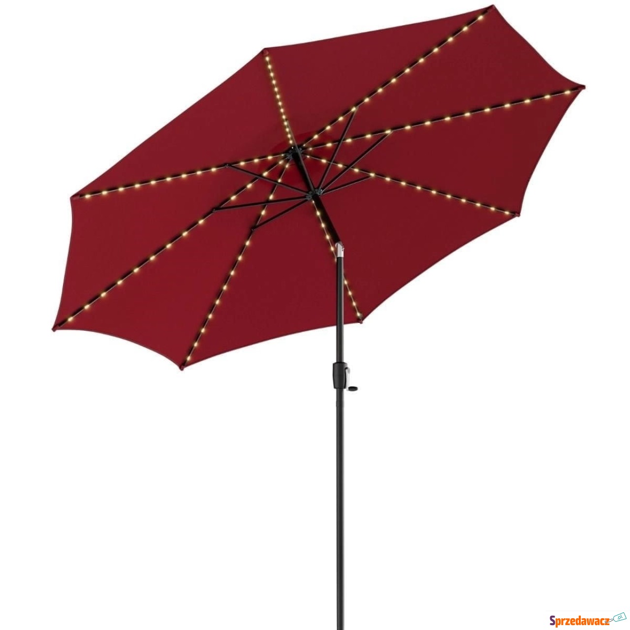 Parasol ogrodowy z solarnymi d...