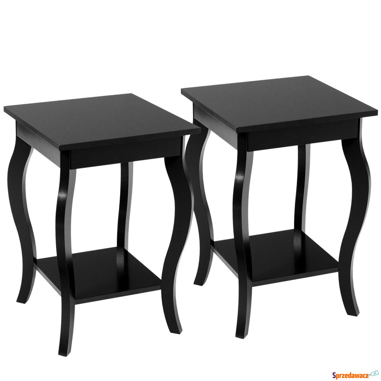 Zestaw 2 eleganckich drewnianych...