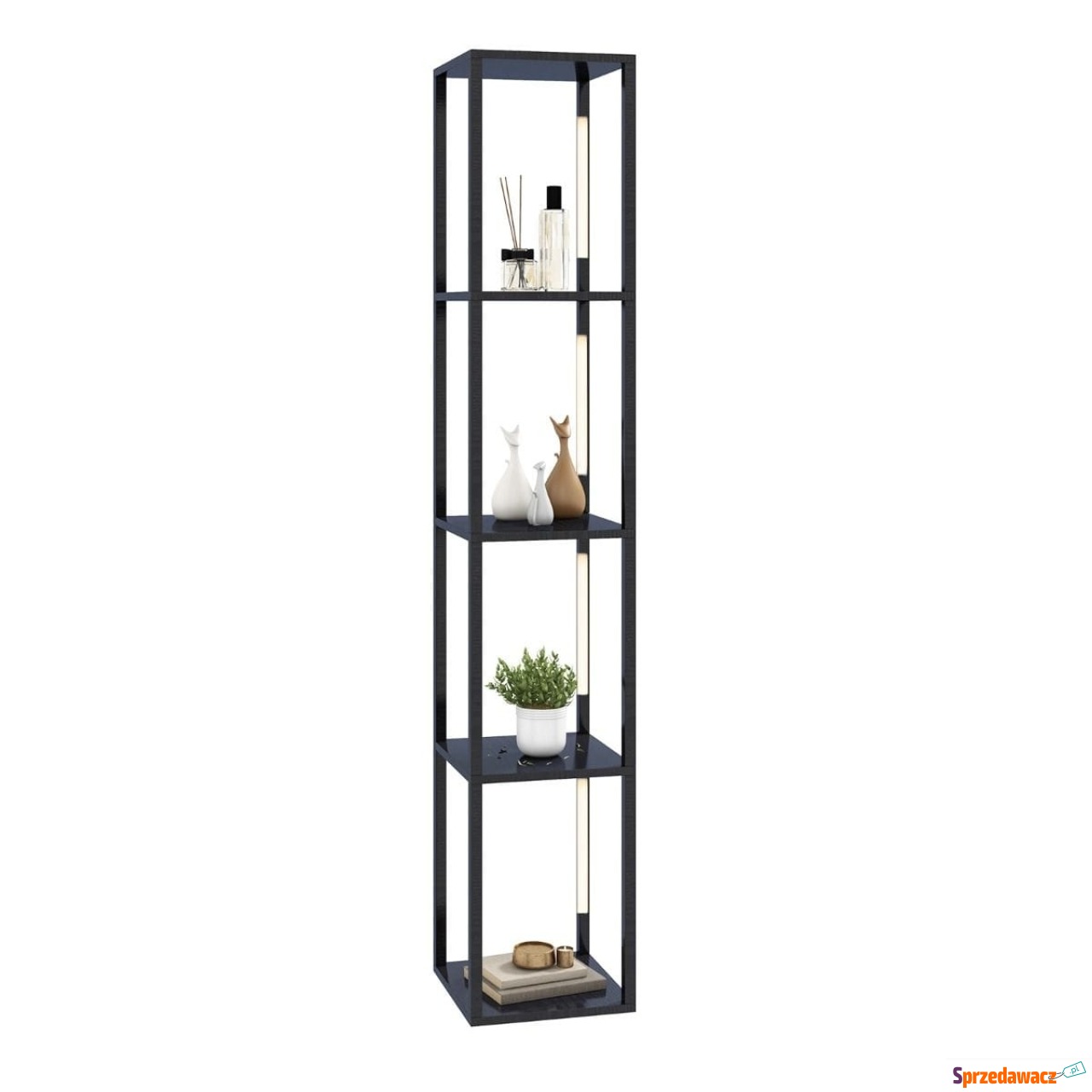 Lampa podłogowa LED z 4 półkami