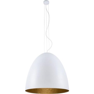 LAMPA WISZĄCA EGG XL 75CM BIAŁO-ZŁOTA 9025 Nowodvorski
