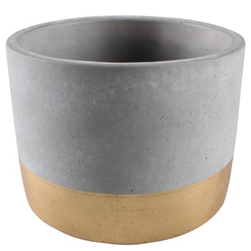 SELSEY Osłonka na doniczkę Ivia cementowa 18 cm - Genesis
