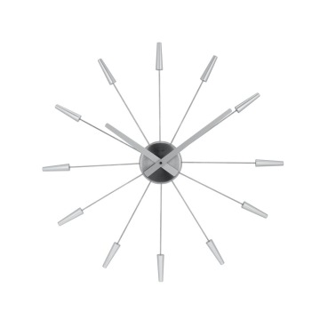 SELSEY Zegar ścienny Plug Inn 58 cm srebrny - Genesis