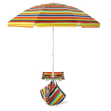 Parasol plażowy ze stolikiem 176 x 196 cm