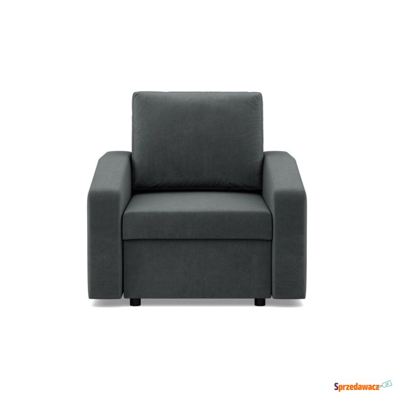 Fotel do salonu, BLOM, velvet, 83x92x92 cm, ciemny... - Sofy, fotele, komplety... - Zamość