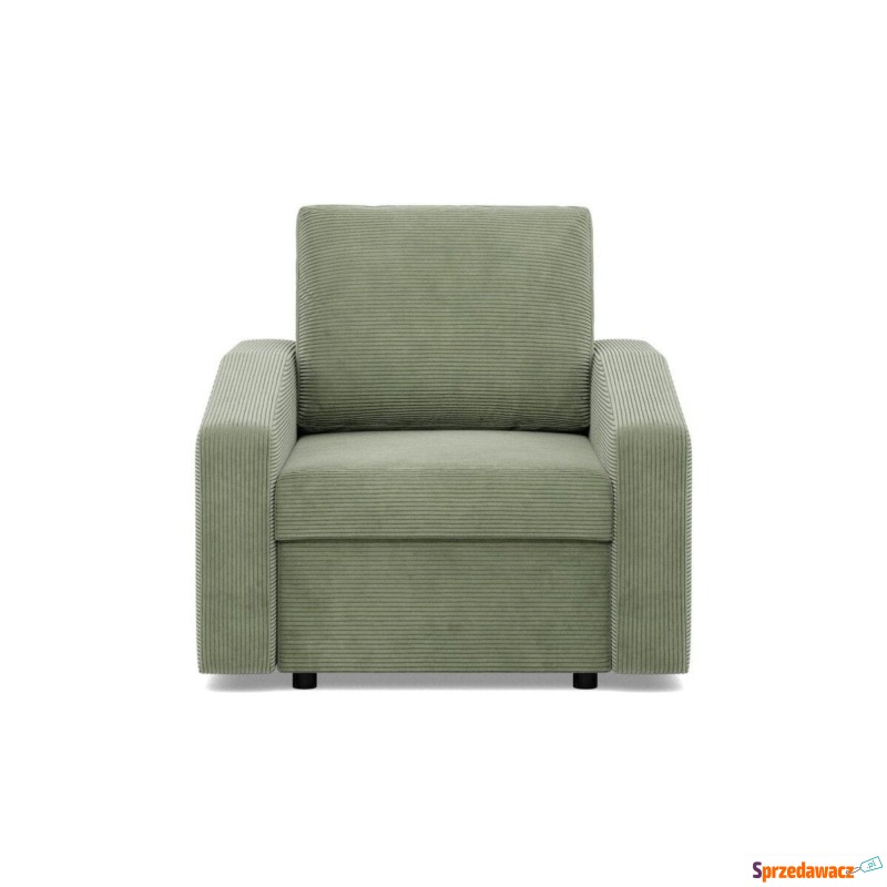 Fotel do salonu, BLOM, sztruks, 83x92x92 cm, oliwkowy - Sofy, fotele, komplety... - Toruń