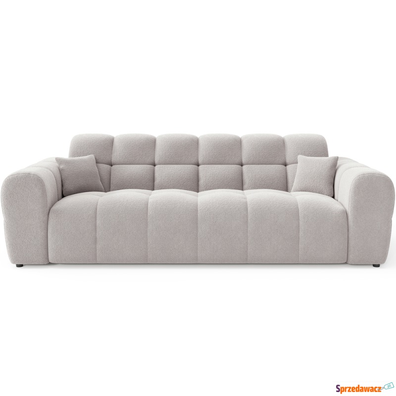SELSEY Sofa trzyosobowa Monti szarobeżowa szenil... - Sofy, fotele, komplety... - Koszalin