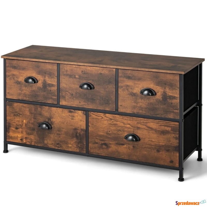 Komoda z materiałowymi szufladami 100 x 30 x 54... - Komody - Opole