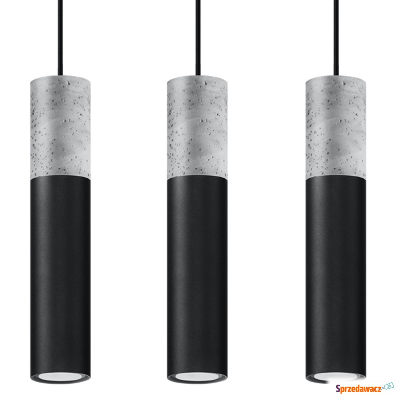 SELSEY Lampa wisząca Borgio 3L czarny - Genesis - Lampy wiszące, żyrandole - Białystok
