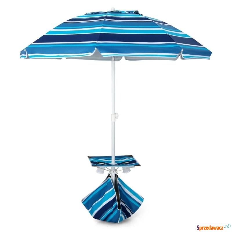 Parasol plażowy ze stolikiem 176 x 196 - Parasole, markizy, żagle - Gdańsk