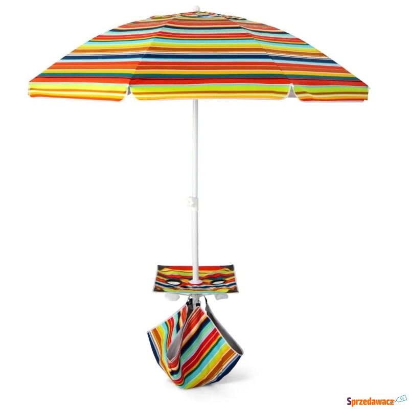 Parasol plażowy ze stolikiem 176 x 196 cm - Parasole, markizy, żagle - Gliwice
