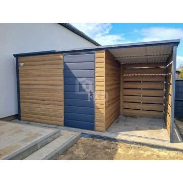 Schowek domek ogrodowy 3x2m + wiata 1,5m drzwi... - Altany, domki, namioty - Malbork - zdjęcie 3