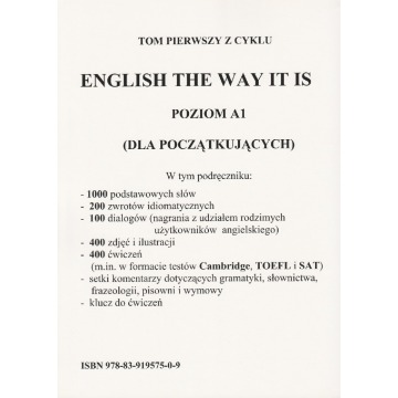 English The Way It Is angielski Level A1 książka... - Książki - Łódź - zdjęcie 2