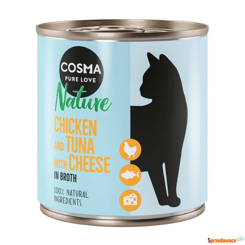 Cosma Nature, 6 x 280 g - Kurczak i tuńczyk z... - Karmy dla kotów - Białogard