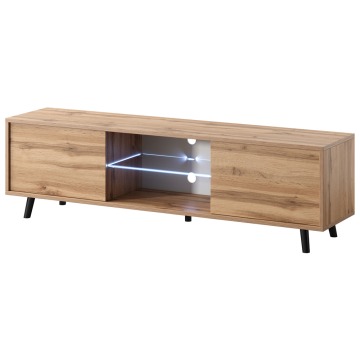 SELSEY Szafka RTV Lefyr 140 cm Dąb wotan - Genesis