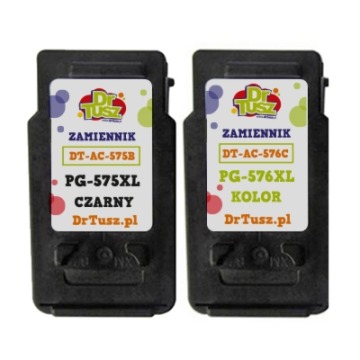Tusze Zamienniki PG-575 XL + CL-576 XL do Canon (5437C006) (komplet) - DARMOWA DOSTAWA w 24h