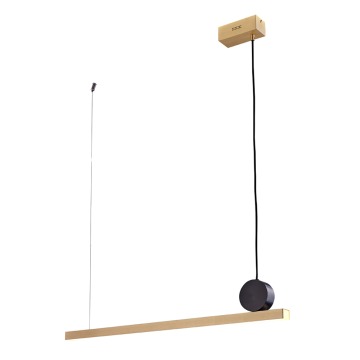 SELSEY Lampa wisząca Kallis nowoczesna 88 cm złota - Genesis