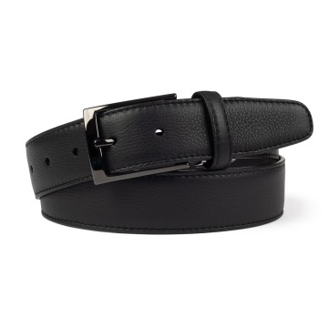 Czarny skórzany pasek do spodni Nappa VAN THORN 90