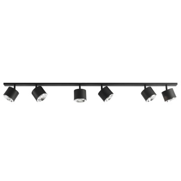 SELSEY Lampa sufitowa Caserio x6 czarna - Genesis