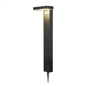 SELSEY Lampa ogrodowa solarna Rica Square z czujnikiem ruchu prostokątna - Genesis