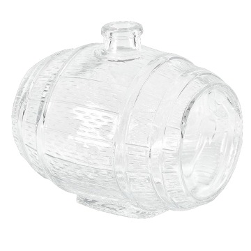 SELSEY Flakon szklany Primten w kształcie baryłki wysokość 20 cm - Genesis
