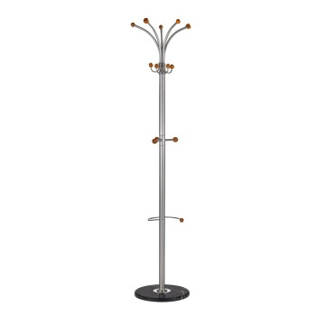 SELSEY Wieszak stojący Muxia 180 cm srebrny - Genesis