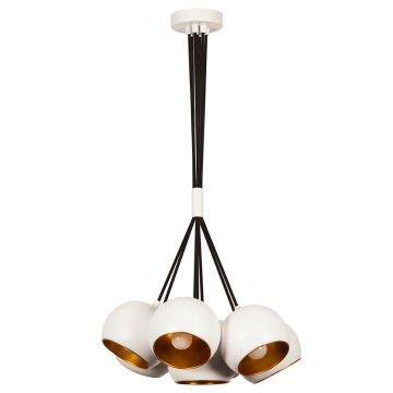 SELSEY Lampa wisząca Rientaki x5 kule biała - Genesis