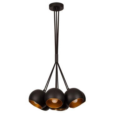 SELSEY Lampa wisząca Rientaki x5 kule czarna - Genesis