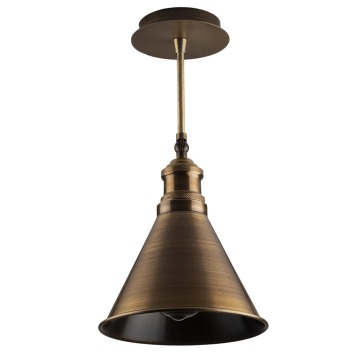 SELSEY Lampa wisząca Staice kapelusz średnica 20 cm złota - Genesis