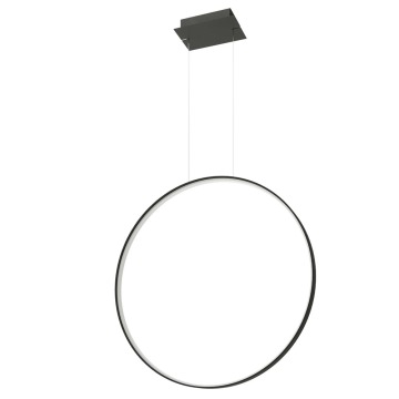 SELSEY Lampa wisząca Retore średnica 78 cm 3000K czarna - Genesis