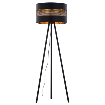 SELSEY Lampa podłogowa Togne 145 cm czarna - Genesis