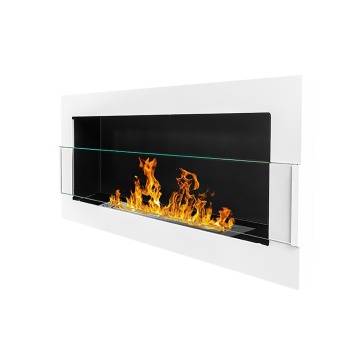 SELSEY Biokominek Astralis 90x40 cm z certyfikatem TÜV Biały połysk - Genesis