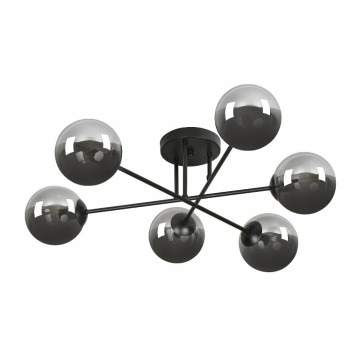 SELSEY Lampa sufitowa Minturno grafitowa x6 - Genesis