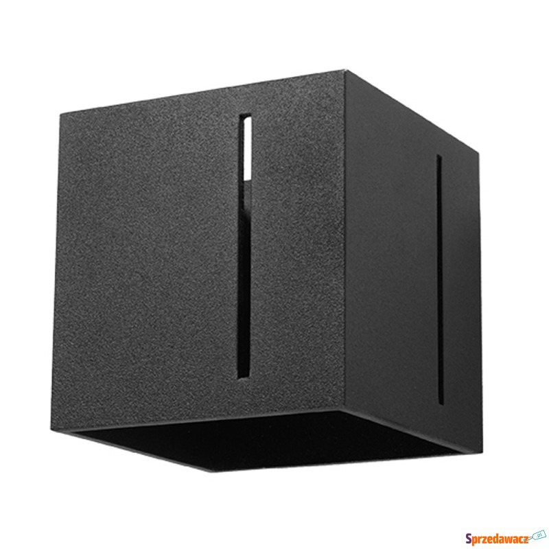 SELSEY Kinkiet ścienny Pitte 10x10 cm czarny -... - Kinkiety - Wrocław