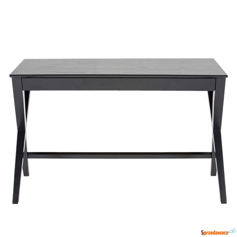 SELSEY Biurko Vagan 120x60 cm czarne z szufladą... - Biurka - Głogów