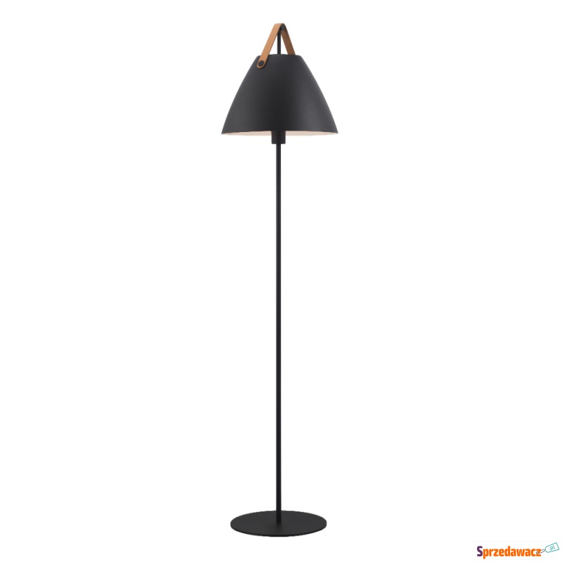 SELSEY Lampa podłogowa Strap 153,7 cm czarna ze... - Lampy stojące - Puławy