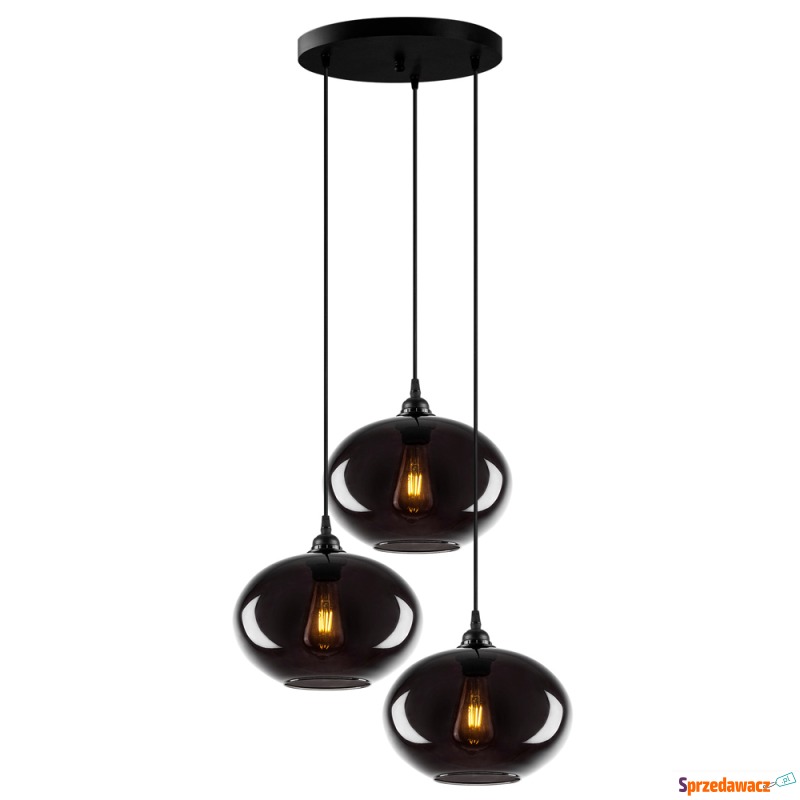 SELSEY Lampa wisząca Communis x3 kaskada dymiony... - Lampy wiszące, żyrandole - Łomża