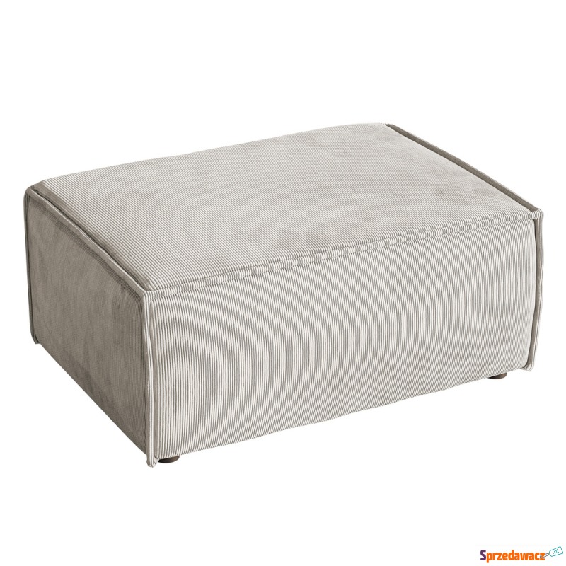 SELSEY Pufa Copertino 65x90 cm piaskowa sztruks... - Sofy, fotele, komplety... - Dąbrowa Górnicza