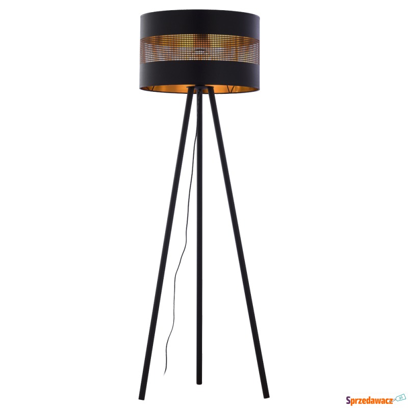 SELSEY Lampa podłogowa Togne 145 cm czarna - Genesis - Lampy stojące - Grudziądz