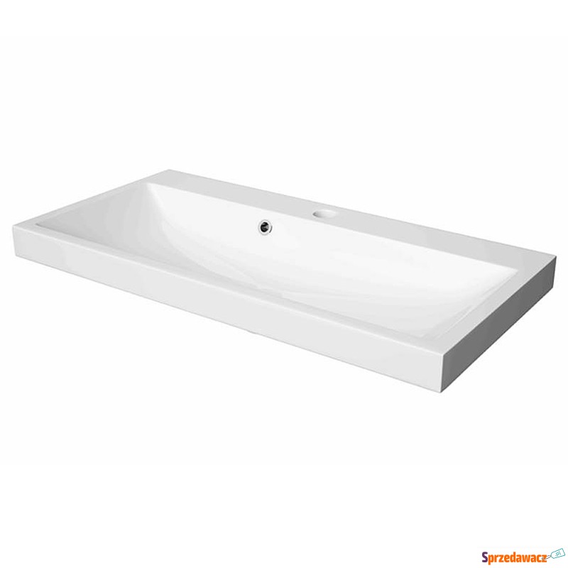 SELSEY Umywalka łazienkowa Cautive 80x40 cm -... - Umywalki - Leszno