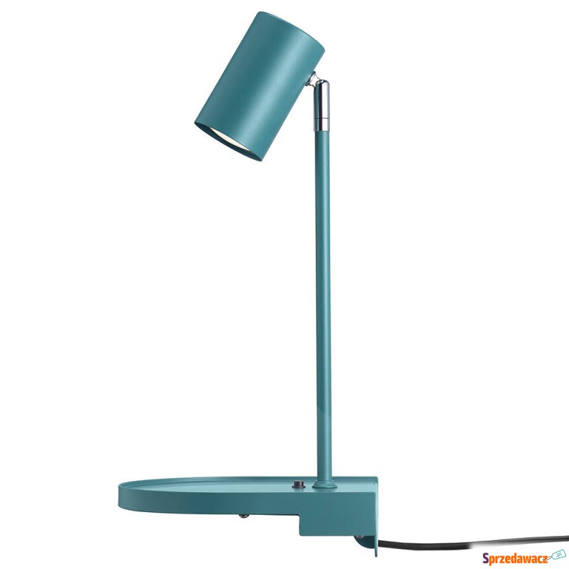 SELSEY Lampa ścienna Cody turkusowa z półką -... - Kinkiety - Szczecin