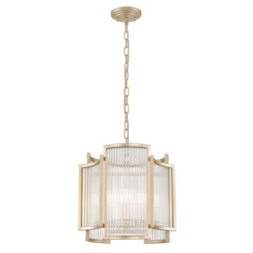 SELSEY Lampa wisząca Bielmonte złota średnica 35 cm - Genesis